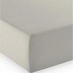 fleuresse Comfort Spannbettlaken, 96% Baumwolle, 4% Elasthan, Porzellan, 180 x 200 cm