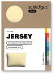 schlafgut Easy Mako-Jersey Kissenbezug 40x60 cm Yellow Mid (Gelb) &ndash; 100%...