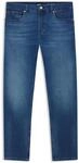 BOSS Herren H-Delaware Delaware Slim-Fit Jeans aus blauem Stretch-Denim Blau...