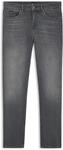 BOSS Herren H-Delaware Delaware Slim-Fit Jeans aus super-softem grauem Denim...
