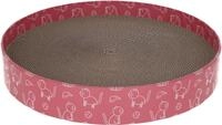 Kerbl Pet Katzenkratzbett Circle, Katzenbett, 34x5,5cm, pink, recycelter Wellpappe,