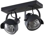 Lindby Strahler Henega (Vintage, Industriell) in Schwarz aus Metall (2 flammig GU10)