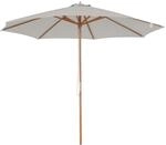 Outsunny Sonnenschirm &Oslash; 300 cm, Sonnenschirm mit UV Schutz Balkonschirm aus Holz