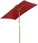 Outsunny Sonnenschirm 200 x 150 x 235 cm Knickbarer Gartenschirm 3-stufig einstellbar