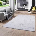 Pergamon Luxus Super Soft Fellteppich Plush Hellgrau in 7 Gr&ouml;&szlig;en