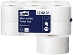 Tork Mini Jumbo Toilettenpapier Wei&szlig; T2, Advanced, 2-lagig, 12 &times; 170 Meter, 120238