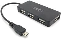 Sertronics 125150 Hub & Hub USB 2.0 Micro-B schwarz &ndash; Hubs & Hub (USB 2.0 Micro-B,