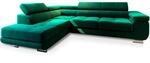 Masseno Ecksofa Selva L-S mit Schlaffunktion L-Form, Glamour Sofa mit...
