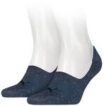 PUMA Herren Footie 2p Socken, Denim Blue, 41-46 EU