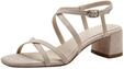 Tamaris Damen Sandalette mit Blockabsatz, beige, 38 EU