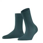 FALKE Damen Socken Cotton Touch W So Baumwolle einfarbig 1 Paar, Gr&uuml;n Mulberry 7448,