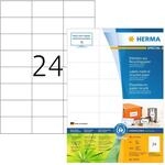 HERMA 10729 Recycling Etiketten, 80 Blatt, 70 x 37 mm, 24 pro A4 Bogen, 1920 St&uuml;ck,