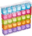 Kikkerland CU165 Eisw&uuml;rfel, Kunststoff, blau/Rosa/gr&uuml;n/orange/Lila, 16.3 x 2.8 x