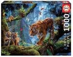 Educa - Puzzle 1000 Teile f&uuml;r Erwachsene | Tiger in den B&auml;umen, 1000 Teile Puzzle