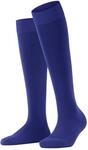 FALKE Damen Kniestr&uuml;mpfe ClimaWool W Kh Wolle Lyocell lang einfarbig 1 Paar, Blau