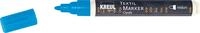 KREUL 92765 - Textil Marker Opak medium, Blau, mit Rundspitze, Strichst&auml;rke circa 2