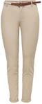 ONLY Damen Chino Hose ONLBiana Cotton Belt Stoffhose mit G&uuml;rtel schmales Bein