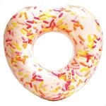 Intex 56253NP - Aufblasbarer Schwimmring Herz-Donut mit Zuckerstreuseln, Vinyl,