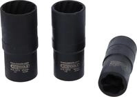 KS Tools 913.1270 1/2" Spiral-Profil-Kraft-Stecknuss-Satz, 3-tlg.,17-21mm
