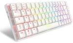 Sharkoon PureWriter W65 Wei&szlig;, RGB, 2,4 GHz-Drahtlos-Funkverbindung, Kailh Rot