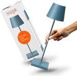 SIGOR Nuindie 2.0 LED Akku-Tischlampe, delfinblau | Dimmbar &bull; Indoor &...