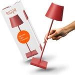 SIGOR Nuindie 2.0 - Dimmbare LED Akku-Tischlampe Indoor & Outdoor, IP54