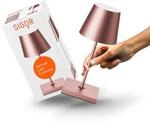 SIGOR Nuindie 2.0 mini LED Akku-Tischlampe, rosegold