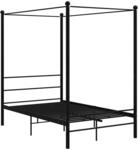 vidaXL Himmelbett Metallbett Bett Doppelbett Bettrahmen Bettgestell Lattenrost