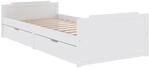 vidaXL Massivholzbett mit Schubladen Bettgestell Bett Holzbett Einzelbett...