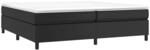 vidaXL Boxspringbettgestell Schwarz 200x200 cm Kunstleder