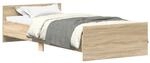 vidaXL Bettgestell, Bettrahmen mit Lattenrost, Bett G&auml;stebett mit Kopfteil Fu&szlig;teil,