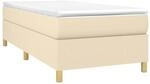 vidaXL Boxspringbettgestell Creme 80x200 cm Stoff