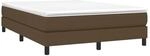 vidaXL Boxspringbettgestell Dunkelbraun 140x190 cm Stoff