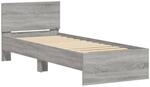 vidaXL Bettgestell, Bettrahmen mit Lattenrost, Bett G&auml;stebett mit Kopfteil,