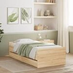 vidaXL Bettgestell, Bettrahmen mit Lattenrost, Bett G&auml;stebett mit Schubladen,