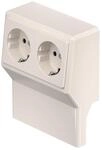 6132246 Elektro-Sockelleisten-Zubeh&ouml;r SL 2GT2050 cws Ger&auml;teeinsatz Steckdose