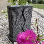 CLGarden Granit Springbrunnen SB5 2 S&auml;ulen Brunnen komplettes Set