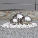 CLGarden Edelstahl Springbrunnen ESB2 mit 3 aufwendig polierten Edelstahl Kugeln und