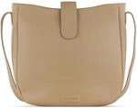 bugatti Elsa Damentasche aus Leder, edle und moderne Handtasche in sand