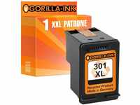 Gorilla-Ink 1 Patrone kompatibel mit HP 301 XL Black | geeignet für HP Deskjet...