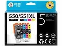 Smart Ink Kompatible Druckerpatronen als Ersatz für Canon PGI 550 XL 550XL CLI...