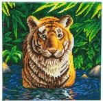 Crystal Art Tiger Pool