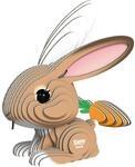 EUGY 650071 Hase, 3D Tier-Puzzle f&uuml;r Kinder und Erwachsene zum Zusammenbauen, DIY