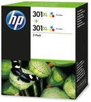 HP D8J46AE Original Ink Cartridge 301XL, Twin Pack, 330 Seiten, tri-color
