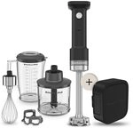 KitchenAid Kabelloser Stabmixer - Go Cordless - 1L BPA-freier Becher - Schneebesen