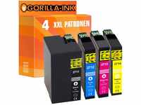 Gorilla-Ink 4 Patronen XXL kompatibel mit Epson T2711 - T2714 27XL 27 XL |...