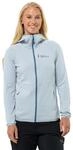Jack Wolfskin Damen Kolbenberg Hooded Fz W Fleece-Jacke, Soft Blue, L EU