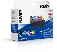 KMP E107V Tintenpatronen (ersetzt T071140, T071240, T071340, T071439) black,...