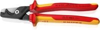 KNIPEX StepCut XL Kabelschere mit Stufenschnittisolierender Mehrkomponenten-Griff,