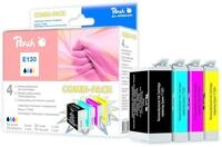 Peach E130 Spar Pack Druckerpatronen XL (BK, C, M, Y) ersetzt Epson T1305,